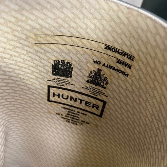 Hunter Original Gloss Tall Rain Boots Graphite Grey Women’s Size 7 - Picture 11 of 11